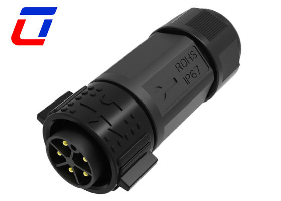 Αδιάβροχο 5pin αρσενικό θηλυκό σύνδεσμο IP67 30A σύνδεσμοι υψηλού ρεύματος