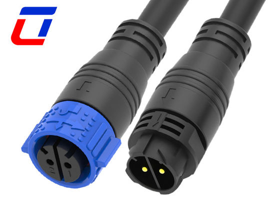 IP67 10 Gauge 2 Pin Αδιάβροχος Συνδέτης Δίπλωσης DC M25 Σύνδεσμος καλωδίου γρήγορου κλειδώματος