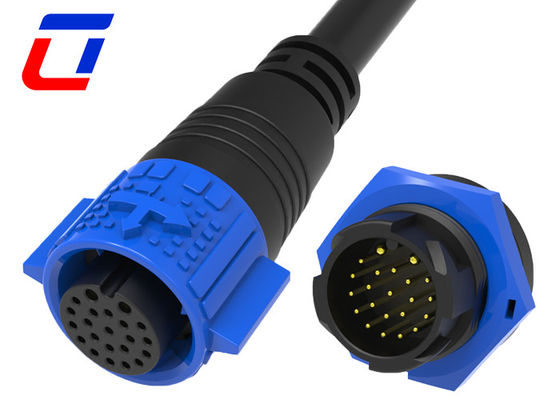 Στρογγυλομόρφωτες συνδέσεις καλωδίων M19 Multi Pin Waterproof IP67