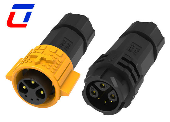 3+3 Pin Στρογγυλό Αδιάβροχο κυκλικό σύνδεσμο IP67 Άντρας Γυναίκα σύνδεσμος 6 Pin