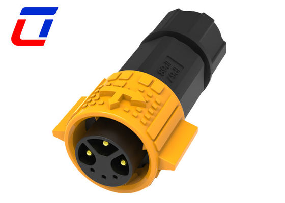 3+3 Pin Στρογγυλό Αδιάβροχο κυκλικό σύνδεσμο IP67 Άντρας Γυναίκα σύνδεσμος 6 Pin