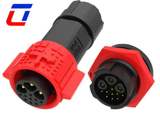 3 9 Pin Plug Socket Πυρόστερος κυκλικός σύνδεσμος IP67