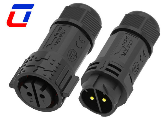 IP67 50A εξωτερικός αδιάβροχος σύνδεσμος 2 πιν αρσενικός θηλυκός σύνδεσμος ρεύματος