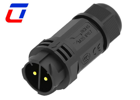 IP67 50A εξωτερικός αδιάβροχος σύνδεσμος 2 πιν αρσενικός θηλυκός σύνδεσμος ρεύματος