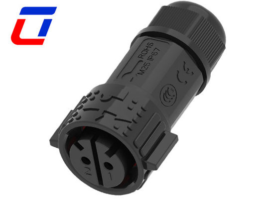 IP67 50A εξωτερικός αδιάβροχος σύνδεσμος 2 πιν αρσενικός θηλυκός σύνδεσμος ρεύματος