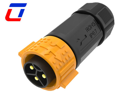 50A εξωτερικός αδιάβροχος σύνδεσμος IP67 600V 3 καρφίτσες σύνδεσμος άνδρα προς γυναίκα