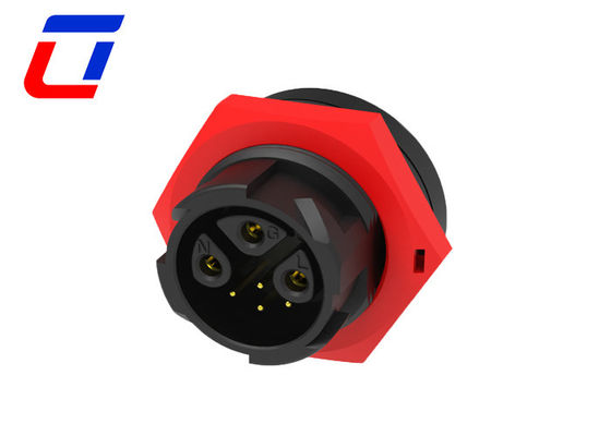 300V Wire To Board IP67 Ανερόστερος σύνδεσμος 3 Πιν αρσενικό ρεύμα 4 Πιν θηλυκό σήμα