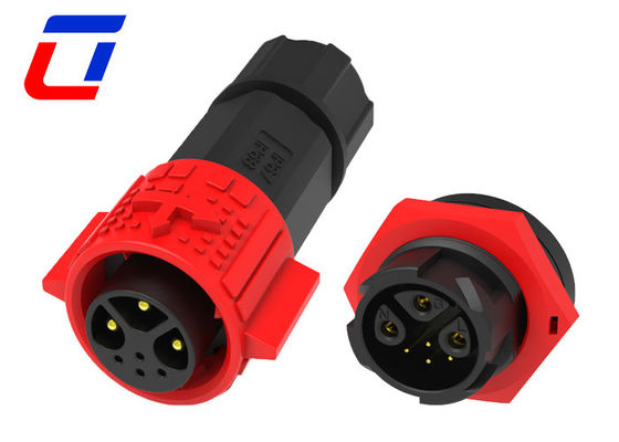 300V Wire To Board IP67 Ανερόστερος σύνδεσμος 3 Πιν αρσενικό ρεύμα 4 Πιν θηλυκό σήμα