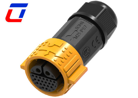 2 πιν Power Waterproof Cable Connector 20 πιν εξωτερικά ηλεκτρικά καλώδια