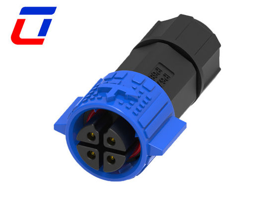 M19 300V 10A Αδιάβροχος συνδετήρας LED 4 πινών Αδιάβροχοι συνδετήρες καλωδίου συγκόλλησης