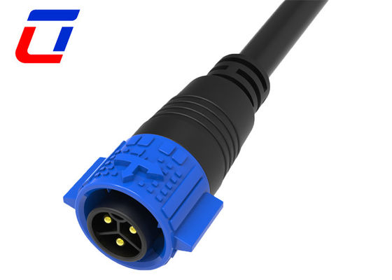 M19 LED 3 Pin Waterproof Connector αρσενικό καλώδιο θηλυκό πίνακα Mount Connector 20A