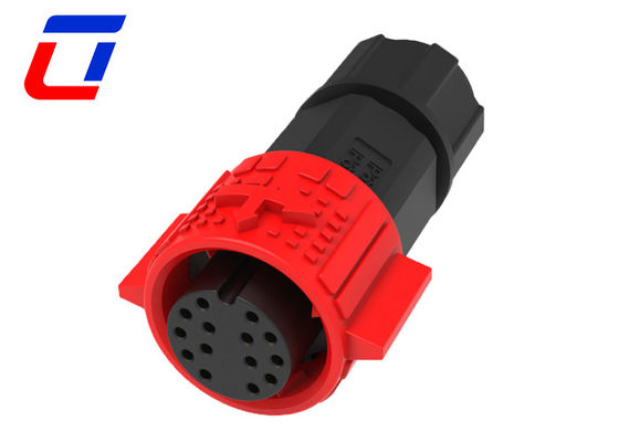 M19 Push Lock Circular 14 Pin Male Female Connector Αδιάβροχο σύρμα προς το σκάφος