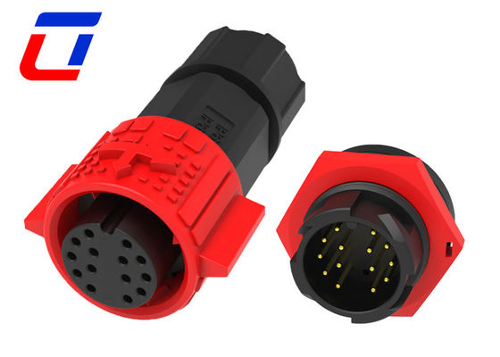 M19 Push Lock Circular 14 Pin Male Female Connector Αδιάβροχο σύρμα προς το σκάφος