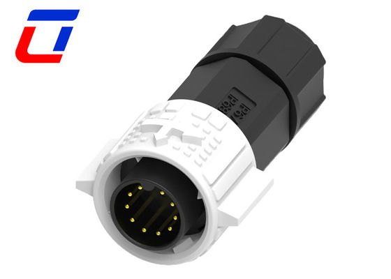 M19 10 Pin εξωτερικός αδιάβροχος σύνδεσμος 5A 120V αρσενικό πλέγμα θηλυκή πρίζα