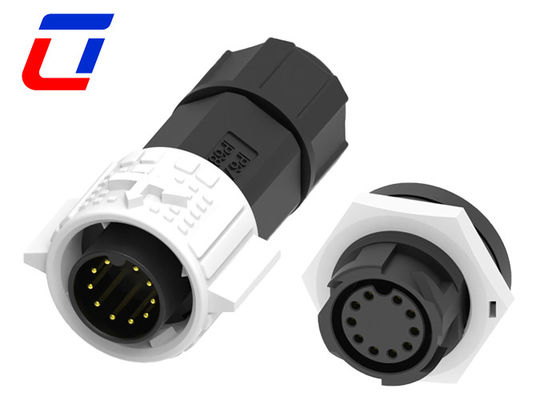 M19 10 Pin εξωτερικός αδιάβροχος σύνδεσμος 5A 120V αρσενικό πλέγμα θηλυκή πρίζα