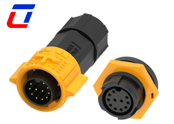 IP67 5A Εξωτερικός 11 Pin Connector Άντρας και θηλυκό Αδιάβροχο κλειδί 300VAC M19