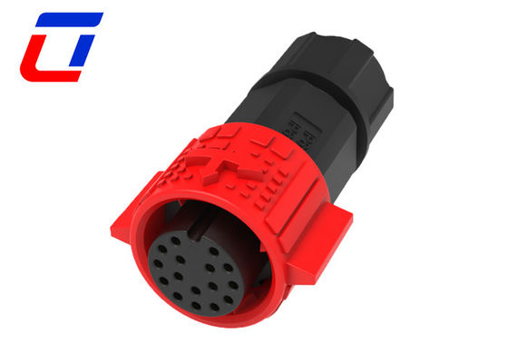 IP67 M19 Εξωτερικές 16 πιν στρογγυλές συνδέσεις καλωδίων ανδρών γυναικών αδιάβροχες