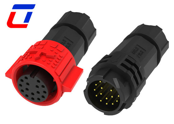 IP67 M19 Εξωτερικές 16 πιν στρογγυλές συνδέσεις καλωδίων ανδρών γυναικών αδιάβροχες