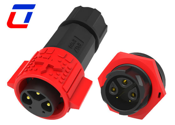 3+2 Pin 15A Αδιάβροχος σύνδεσμος δεδομένων 300V M19 πλαστικοί κυκλικοί σύνδεσμοι