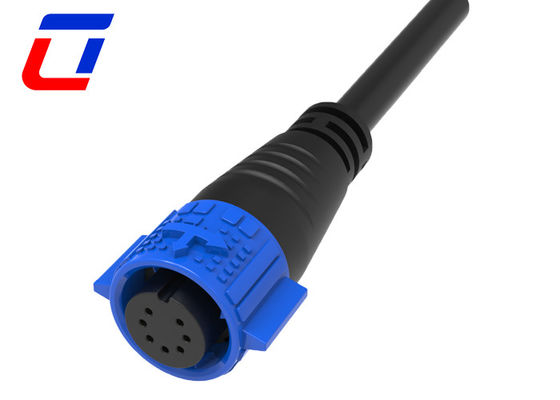 7 πιν ηλεκτρικές 12V αδιάβροχες συνδέσεις καλωδίων IP67 M19 σύνδεσμος καλωδίων γρήγορου κλειδώματος