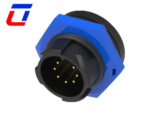7 πιν ηλεκτρικές 12V αδιάβροχες συνδέσεις καλωδίων IP67 M19 σύνδεσμος καλωδίων γρήγορου κλειδώματος