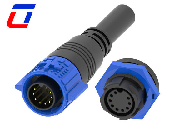 9 Πιν αρσενικό 12 Volt υδατοασφαλής σύρμα συνδέσμους M19 θηλυκό σύνδεσμο διαφράγματος