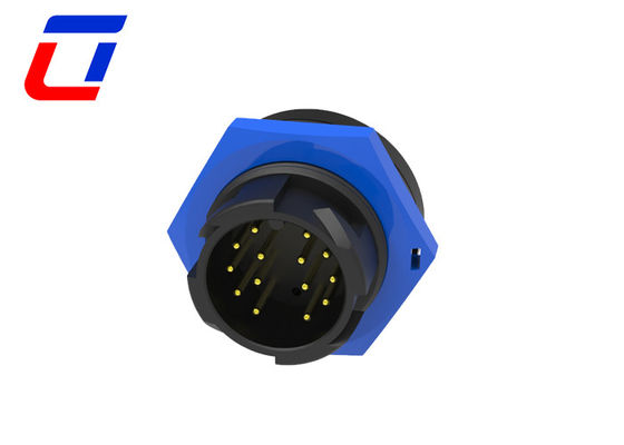 5A 14 Pin Round IP67 Αδιάβροχος σύνδεσμος M19 Τύποι σύνδεσμων καλωδίου προς το πίνακα