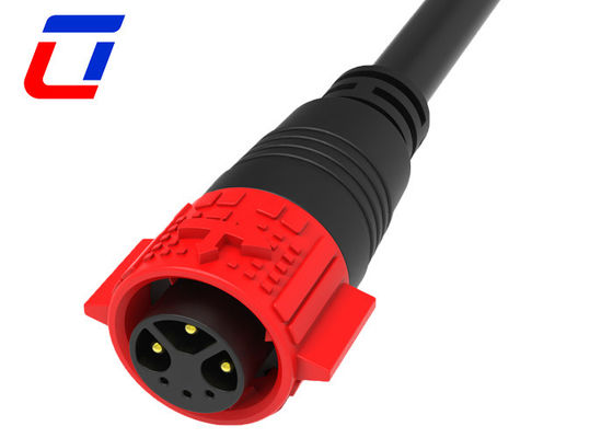 M19 Push Locking 3+3 Multi Pin Cable Plug Connector Αδιάβροχο για συνδυασμένο σήμα ισχύος
