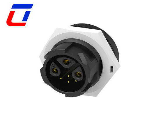 15A Σημάδι ρεύματος 3+4 Pin Αδιάβροχο αρσενικό 7 Pin Plug Γυναικείο συνδετήρα τοποθέτησης πάνελ