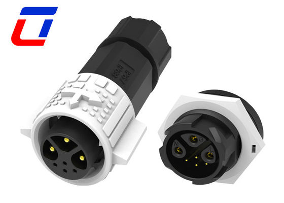 15A Σημάδι ρεύματος 3+4 Pin Αδιάβροχο αρσενικό 7 Pin Plug Γυναικείο συνδετήρα τοποθέτησης πάνελ
