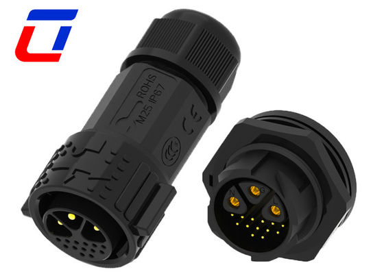30A 3 Pin 600V κυκλικό σύνδεσμο καλωδίου γρήγορης απελευθέρωσης Αδιάβροχο αρσενικό προς θηλυκό