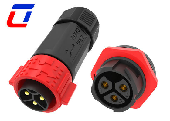 30A 3 Pin 600V κυκλικό σύνδεσμο καλωδίου γρήγορης απελευθέρωσης Αδιάβροχο αρσενικό προς θηλυκό