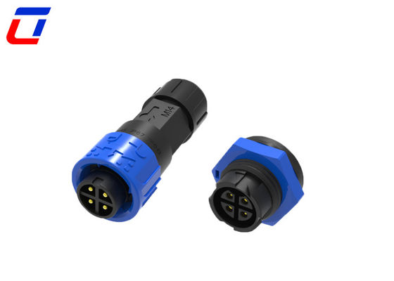 Βιομηχανικός συνδετήρας M16 4 πιν 300V ανδρός προς θηλυκός για σκληρά περιβάλλοντα