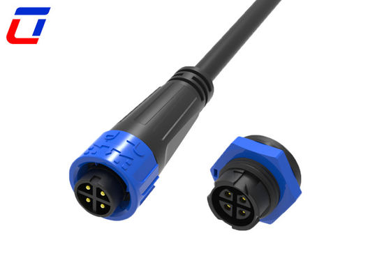 Βιομηχανικός συνδετήρας M16 4 πιν 300V ανδρός προς θηλυκός για σκληρά περιβάλλοντα