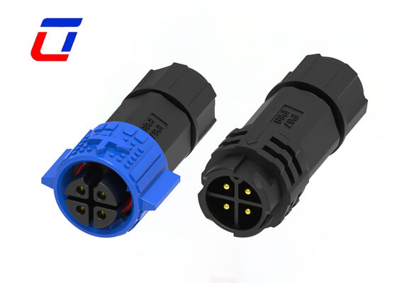 300V 15A IP67 Αδιάβροχο M19 4 Pin Άντρας προς θηλυκό εξωτερικό σύνδεσμο ρεύματος