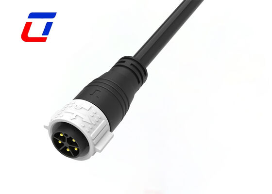 5 πιν βιομηχανική αδιάβροχη ισχύς 300V M25 καλώδιο σπρώξτε κλειδαριά αρσενικό προς θηλυκό σύνδεσμο