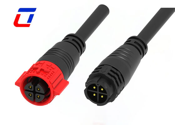 M19 15A 4 Pin Wire To Wire Connector IP67  Συνδετήρες Push Lock Outdoor Power