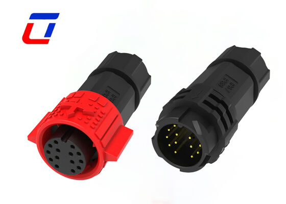 Αδιάβροχος σύνδεσμος Push Locking 14 Pin M19 OEM με επιχρύσωση και συνδέσμους καλωδίων