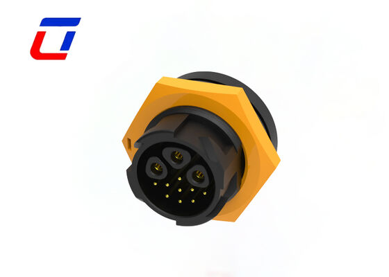 Circular Waterproof Connector M19 3+9 Pin PA66 IP67 Wire To Board Connector