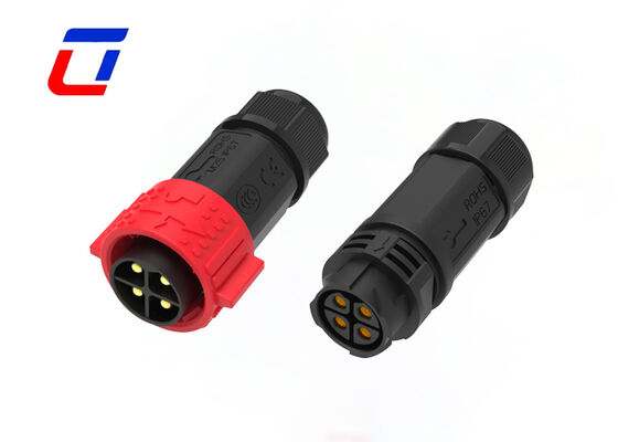 M25 4 Pin Αρσενικό Θηλυκό Σύνδεσμος ROHS Push Locking Wire To Wire Power connector
