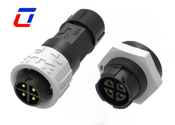 Στρογγυλός Συνδετήρας Πάνελ 4Pin M16 IP67 10A Συνδετήρες Καλωδίων Αδιάβροχοι