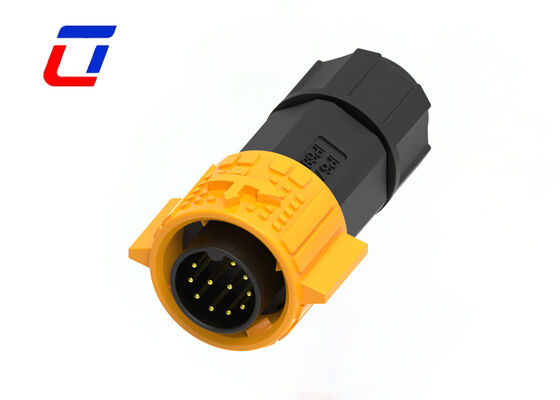 M19 11Pin IP67 Panel Mount Connector Push Pull Βιομηχανικό Βύσμα Socket Για Δεδομένα
