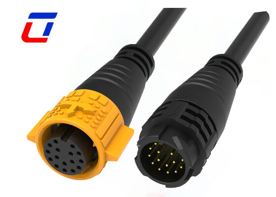 PA66 16 Pin Round Connector M19 Άνδρας και γυναίκα Push Lock Wire To Wire Connectors