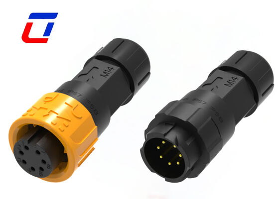 CE M16 Wire Splice Connector Αδιάβροχο 7 Pin εξωτερικό καλώδιο Nylon Connector