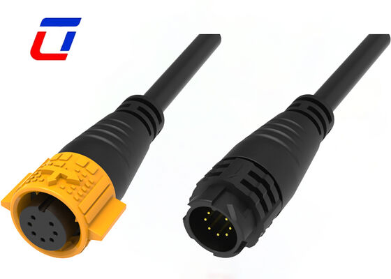 7 Pin M19 Led Wire To Wire Connector Πλαστικό PA66 Σύνδεσμος δεδομένων Αδιάβροχος