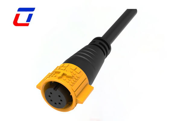 7 Pin M19 Led Wire To Wire Connector Πλαστικό PA66 Σύνδεσμος δεδομένων Αδιάβροχος