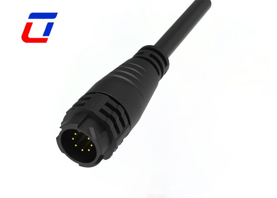 7 Pin M19 Led Wire To Wire Connector Πλαστικό PA66 Σύνδεσμος δεδομένων Αδιάβροχος