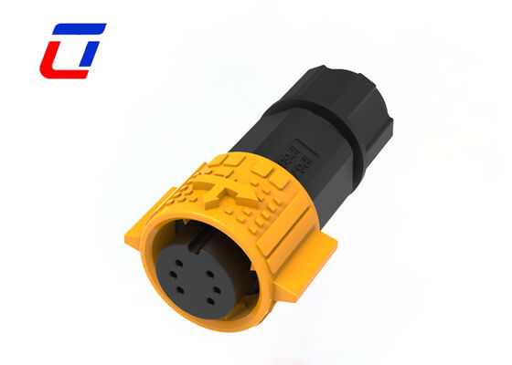 M19 6 Pin Industrial Plug And Socket Push IP67 Αδιάβροχος σύνδεσμος για επικοινωνία