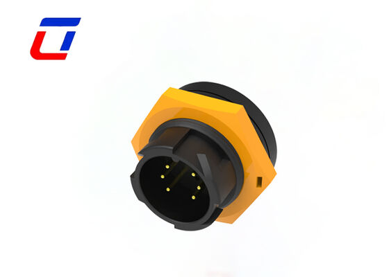M19 6 Pin Industrial Plug And Socket Push IP67 Αδιάβροχος σύνδεσμος για επικοινωνία