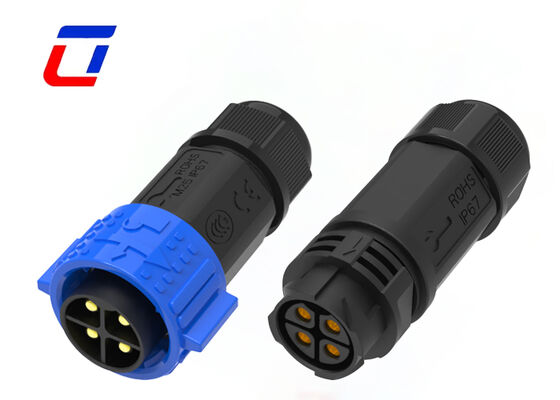 PA66 M25 4 Pin Αρσενικό σε Θηλυκό Σύνδεσμος 500V Push Lock Power Connector